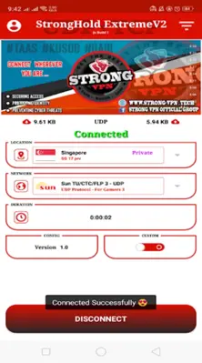 StrongHold VPN EXTREME 2.0 android App screenshot 0